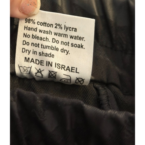 Flog Bevy Shelly Drawstring Pant Stretch Cotton Black Camo 29 Pockets Jogger - Picture 8 of 8